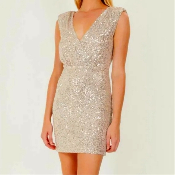 Likely Brienne Sequined Sequin Mini Dress 0 NWT - Picture 1 of 7